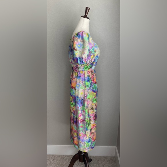 Plenty by Tracy Reese One-Shoulder Puff-Sleeve Dress Sz XS - Picture 7 of 16